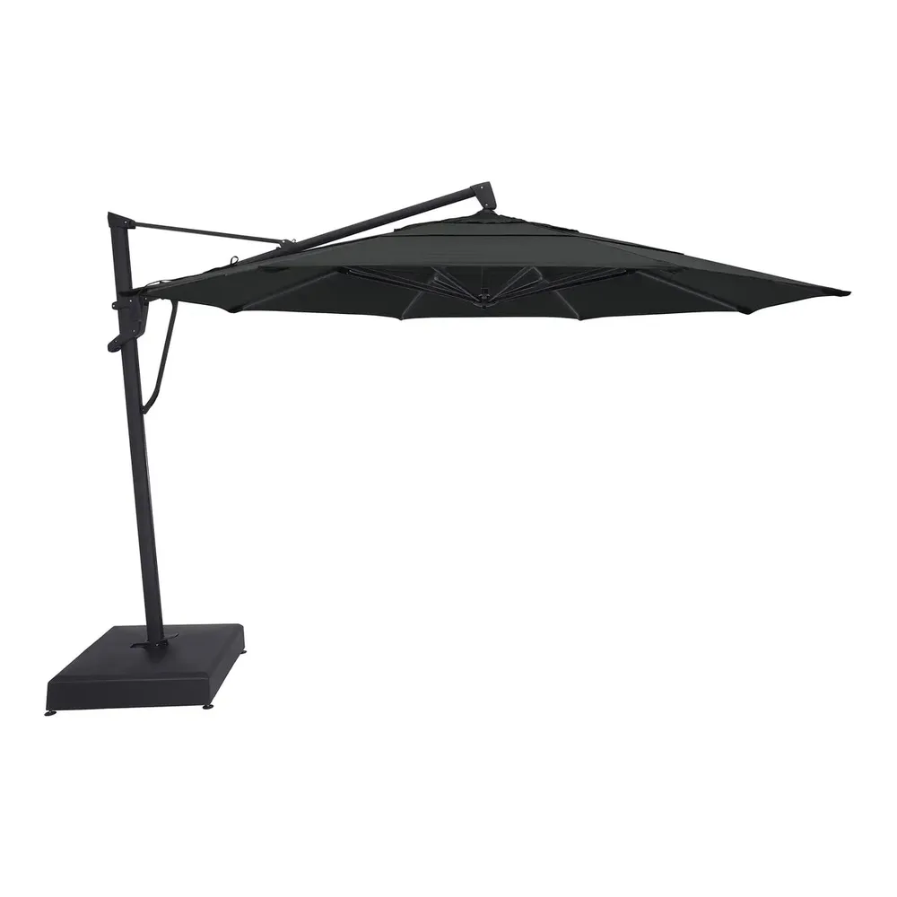 13′ Designer Octagon AKZ+ Cantilever Umbrella – Black
