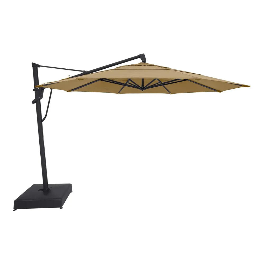 13′ Designer Octagon AKZ+ Cantilever Umbrella – Heather Beige