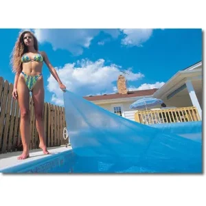16′ x 36′ Rectangle In Ground Blue Solar Blanket