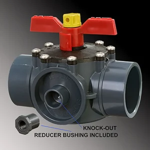 2″ PERMA SEAL 2 PORT VARIABLE FLOW VALVE W/1/2″ KNOCK-OUT