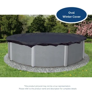 20′ x 44′ Artic Armor Winter Cover for 16′ x 40′ Oval Pool 8 Yr. Navy Blue