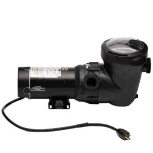 2HP 2 Speed Swimpro Pump W/ Twist Lock Cord, On/Off Switch, & Extended 2 Year Warranty
