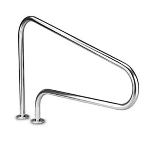 3-Bend Deck Mount Handrail w/Escutcheons – Hydra Pools