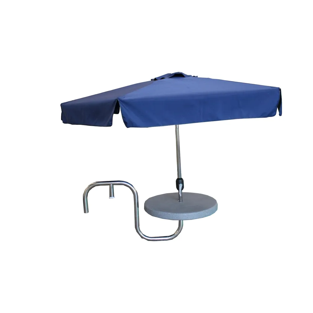 30″ Sandstone Side Mount Table w/ Matching Umbrella