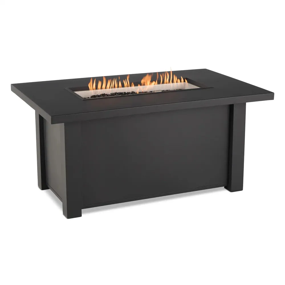 32″x50″ Black Fire Table W/ Lid