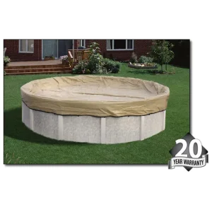 34′ Winter Cover for 30′ Round Pool 20 Yr. Tan