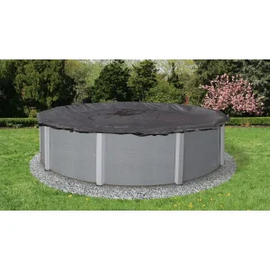 37′ Rugged Mesh Cover for 33′ Round Pool – Black