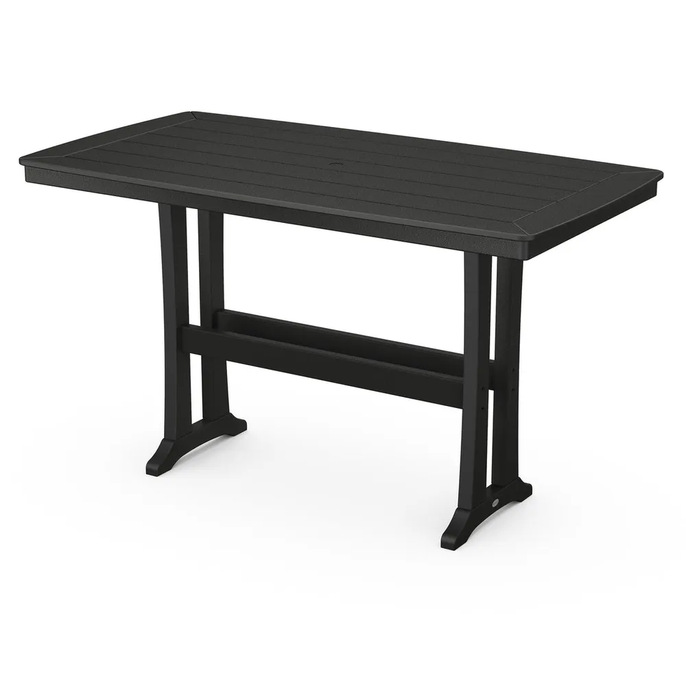 38″x73″ Nautical Trestle Bar Table