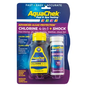 4 in 1 Combo Chlorine + Shock Test Strips