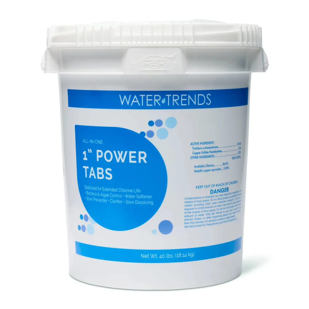 40 lbs. Of WATER TRENDS 6-in-1-1″ Power Tabs