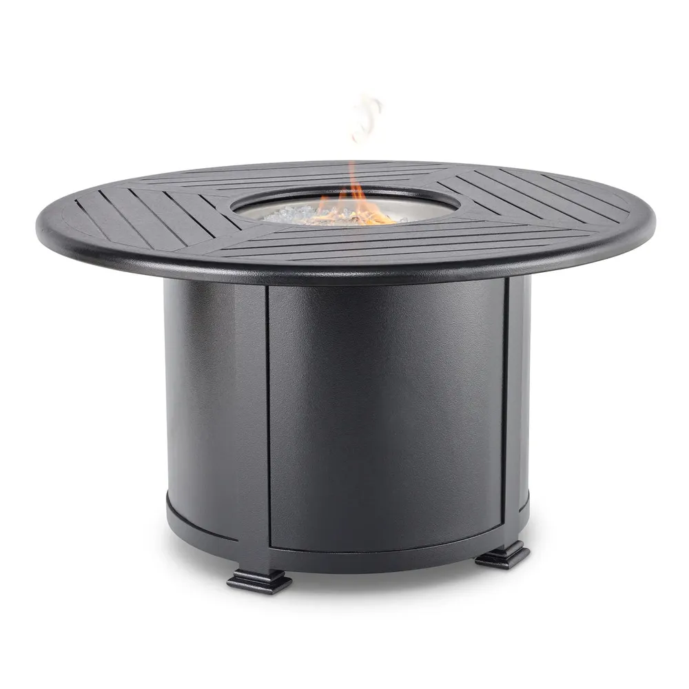 42″ Ebony Fire Table W/ Lid