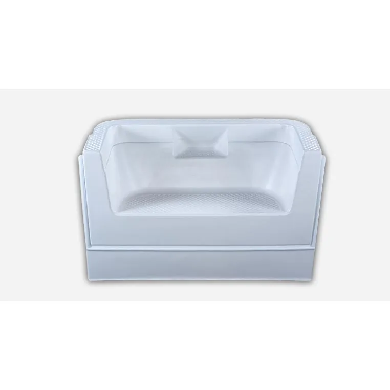 6′ White Bench Lounger Bullnose Hydra