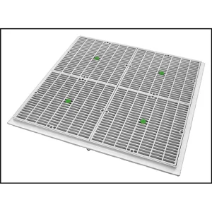 AQUASTAR 24″ FRAME AND GRATE WHITE