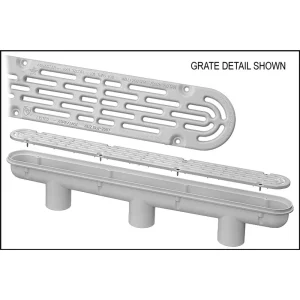 AQUASTAR 32″ CHANNEL DRAIN WHITE