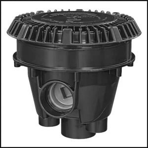 Aquastar 8″ RND Main Drain Black #8MFSBAC102