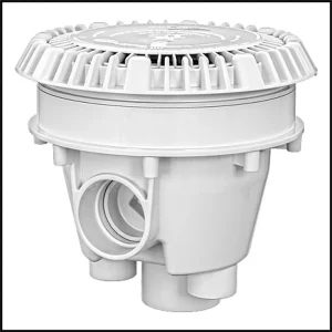 Aquastar 8″ Round Main Drain White #8MFSBAC101