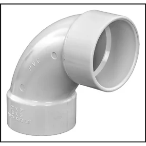 Aquastar Pool Products PVC #SWD101 – Elbow Sweep 90 Degrees Slip 2″ x Slip 2″