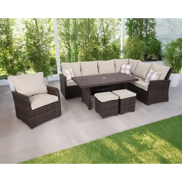 Arcadia Sectional Group – Brown