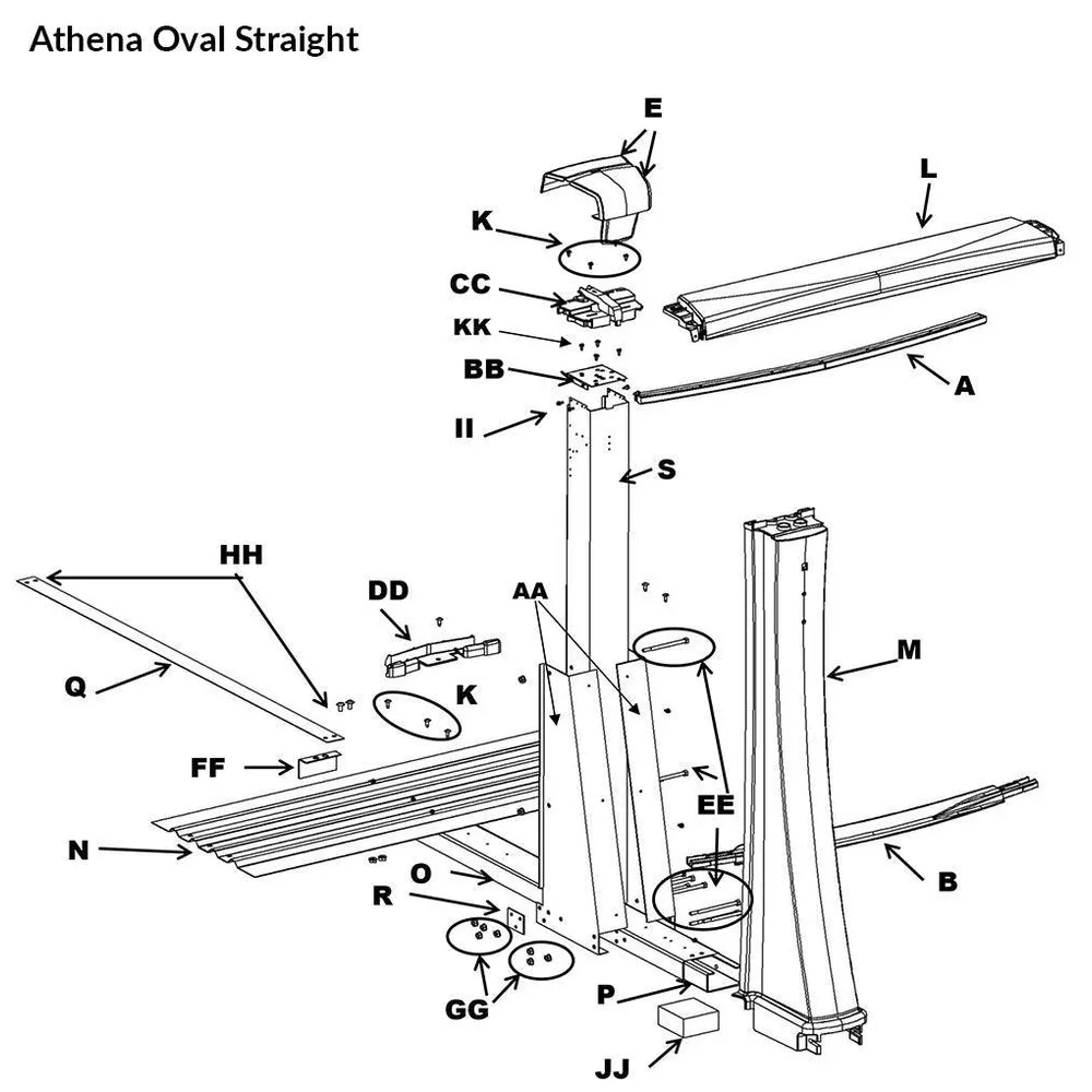 Athena 54” (Straight Section)