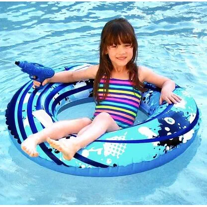 Blaster Ring 42 in. Inflatable Pool Toy with Squirt Gun