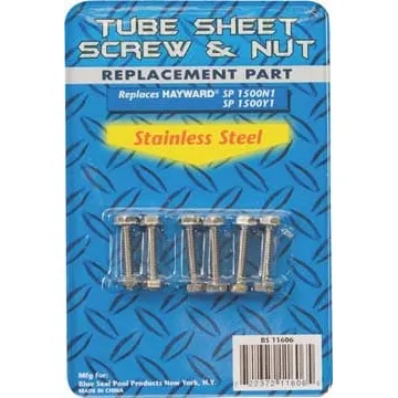 Blue Torrent Stainless Steel Tube Sheet Screw & Nut – 6pk