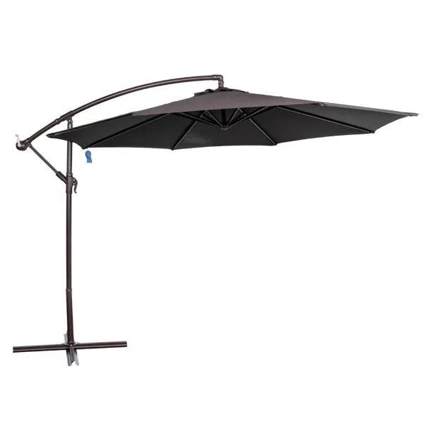 Captiva 10′ Octagonal Cantilever Umbrella – Black
