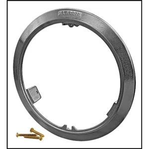 CHROME LIGHT ADAPTOR RING #500C WITH SCREWS AMERLITE