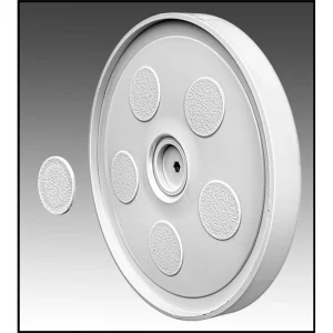 CMP Pool Cleaner Wheel Single 1116 (PLS 1116) with E-Clip and Hub Cap for Polaris 380/360