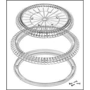 Color Match Main Drain Cover Clear for Pebble Top with 10″ Frame #10-PTD-CLRA