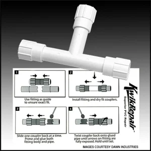 Dawn Industries Inc. 1 1/2″ X 1 1/2″ X 1 1/2″ Kwikrepair Repair Tee (#KRT401-015)