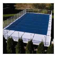 Designer Blue LOOP-LOC On-Ground Pool Cover 12′ x 20′