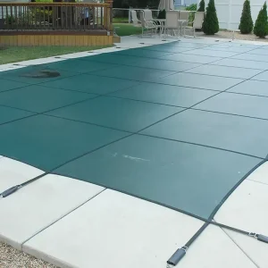 Doheny’s 10 Year Mesh Safety Cover for 18×36 ft Rectangular Pool, Green