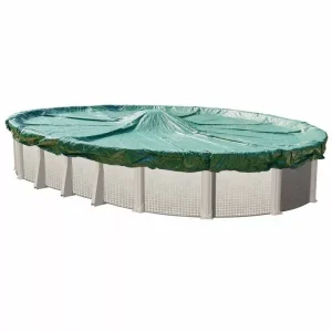 Doheny’s 12 Year Solid Winter Cover for 12×21 ft Oval Pools