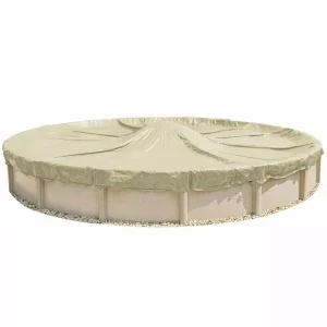 Doheny’s 20 Year Pro-Tek Winter Cover for 24 ft Round Pools with 40 Cover Clips