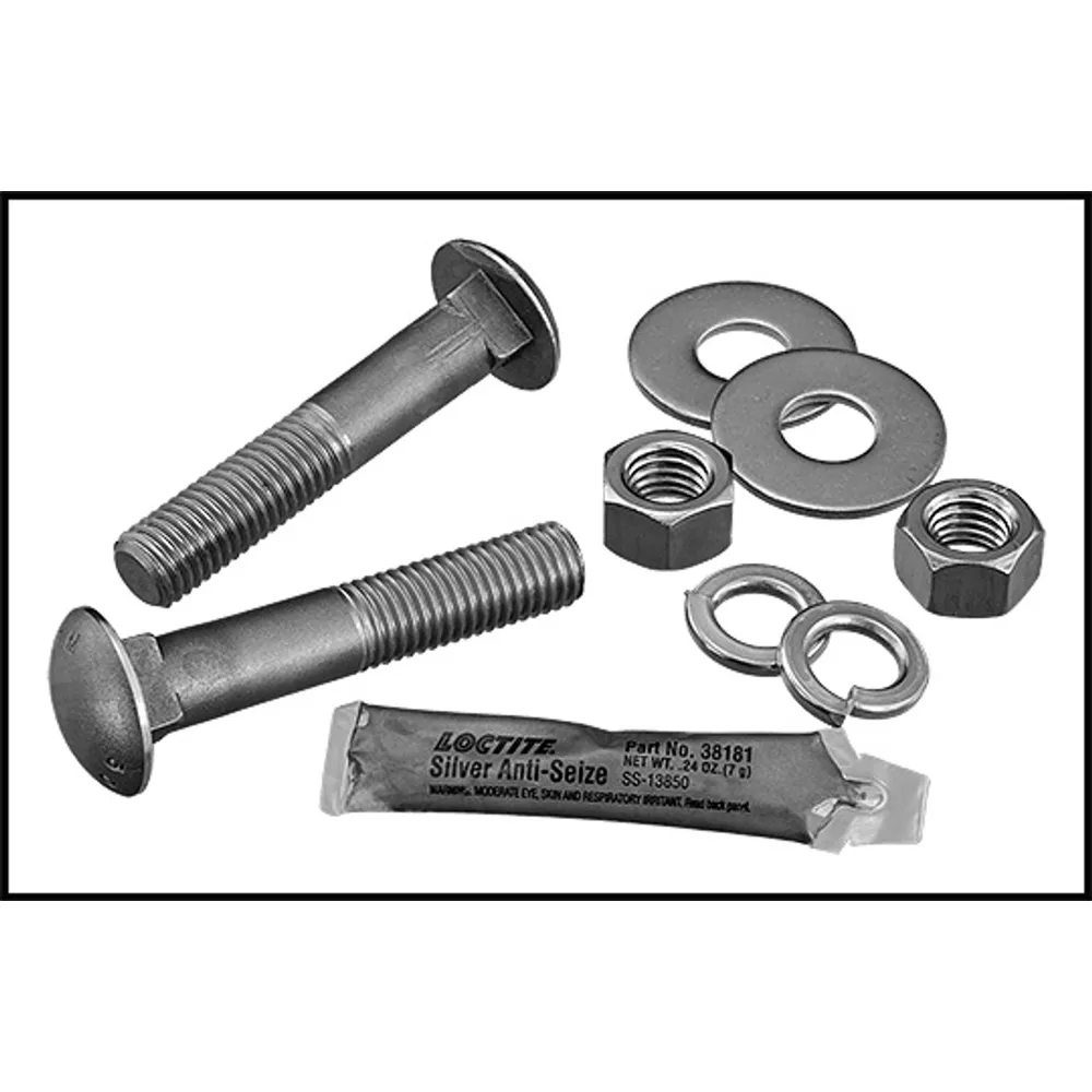 Duraflex 5/8″ X 3-1/2″ Carriage Stainless Steel Board Bolt With Nut (Set Of 2) (#SF122)
