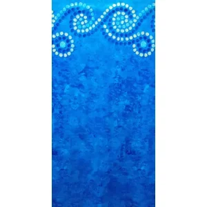 Embassy 16′ x 24′ Oval Blue Lagoon 52″ Beaded 25GA Liner