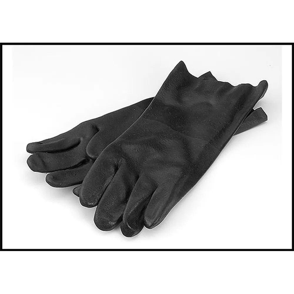 Federal Glove Co. 14″ Large Black Rubber Gloves (#PVC14R)