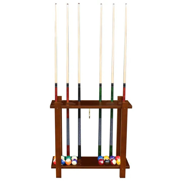 Floor Cue Rack – Antique Walnut
