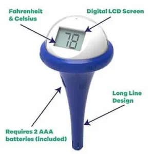 GAME Floating Solar Digital Pool Thermometer