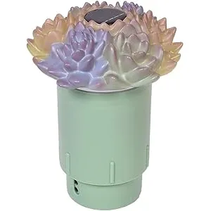 GAME Solar Light Up Succulent Chlorine Floater
