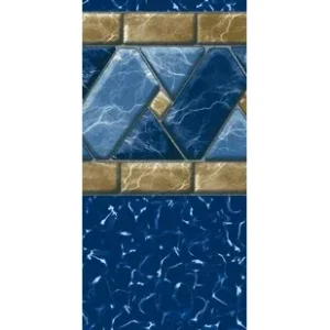 GLI 12′ x 24′ Oval Lakeview Tile 52″ Unibead 20GA Liner