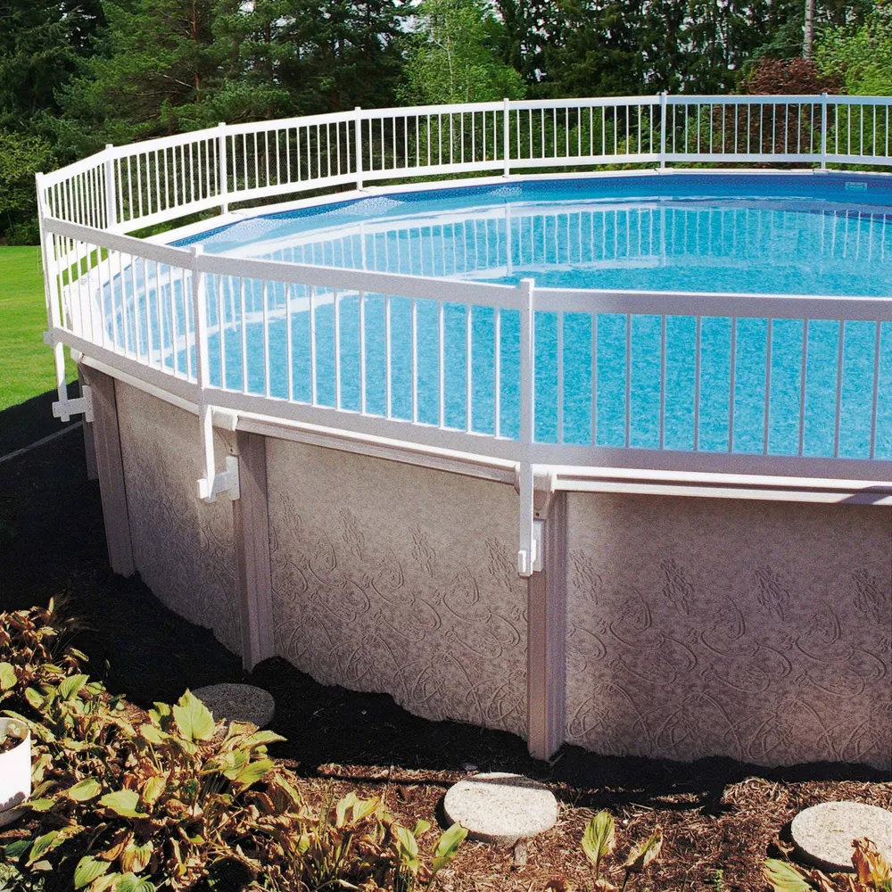 GLI Above Ground Pool Fence Add-On Kit C (2 Sections) White
