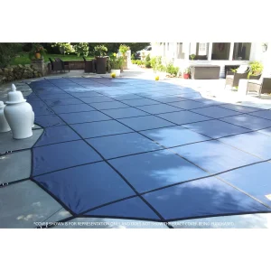 GLI Secur-A-Pool 20’9″ x 39’9″ Grecian Mesh Safety Cover w/4×8 LS, Bl