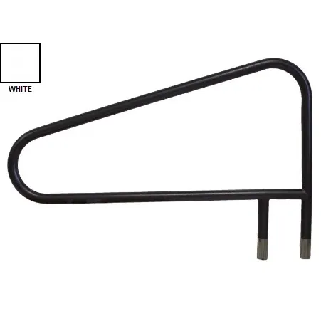 Global Pool Products – Classic 3 Bend Welded Brace White Handrail .065 – Salt Friendly