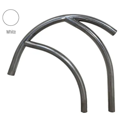 Global Pool Products – Modern Figure 4 White 30″ Handrail .065 (Pair) – Salt Friendly