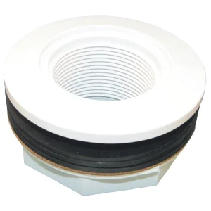 Hayward Inlet Return Wall Fitting, 1-1/2″ Socket, White, Fiberglass | SP1023