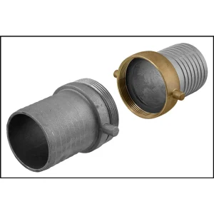 Hose Coupling Aluminum Shank with Brass Swivel Nut #AB300 / NPSM THREADS