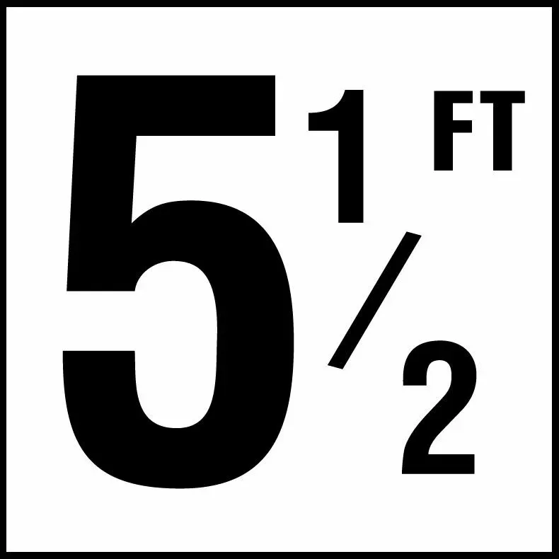 Inlays C620055 Foot Series Non-Skid Ceramic Info Tile, 5-1/2 FT