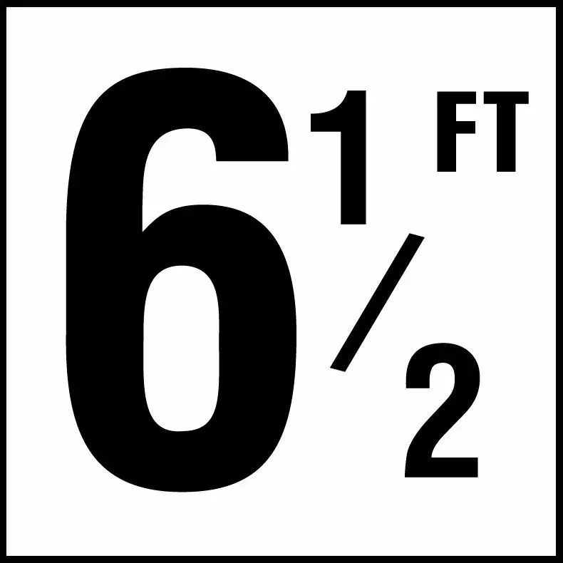 Inlays C620065 Foot Series Non-Skid Ceramic Info Tile, 6-1/2 FT