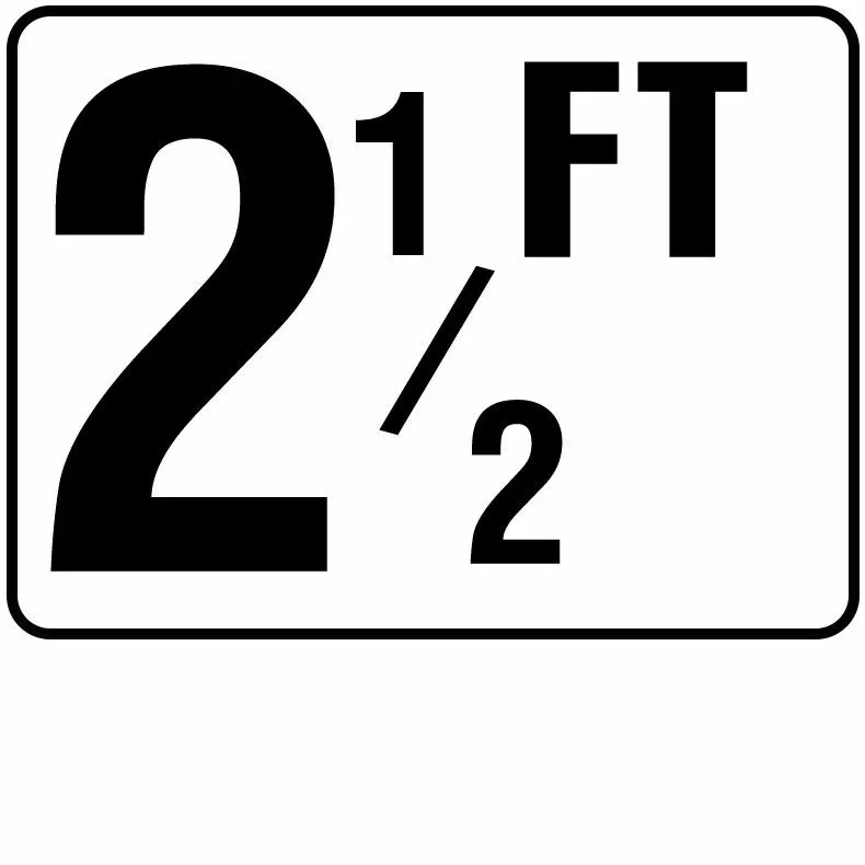Inlays Foot Series Plastic Stick-on Info Tile, 2-1/2 FT